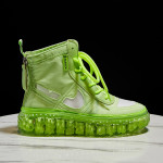 Double zipper high-top mesh breathable jelly shoes