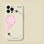 Aircraft Illustrator Suitable For 4 Phone Case I13promax Cute 12 Liquid Silicone 11 Soft Shell