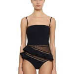 Cute One-piece Lace Covers The Belly And Looks Thin Swimsuit