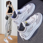 Ins High Top White Shoes Female 2021 Spring New Student Running Shoes Female Korean Flat Street Shoes