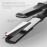 Hair Crimper Straightener Ceramic Curl Corrugated Curle 4in1