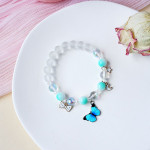 Women's Fashion Temperament Cute Cat Crystal Beads String