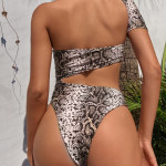 One-piece Swimsuit Snake Print Bikini