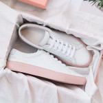 Korean Style Small White Shoes Leather Flat Casual All-Match Single Shoes Sports Shoes Women