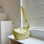 One Shoulder Bag Simple Solid Color Dumpling Vintage