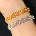 S925 Silver Natural Topaz Bracelet