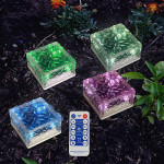 Solar Ice Cube Buried Lights Landscape Path Decoration