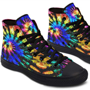 Printed Couple High-top Canvas Shoes