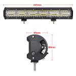 Automotive LED Strip Lights Three-row Work Light Off-road Vehicle Top Light