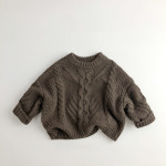 Children's Sweater Western Fried Dough Twists Coarse Knit