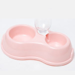 Thin Macron Ribbon Drinking Bottle Round Plastic Pet Double Bowl