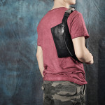 First Layer Cowhide Men's Casual Shoulder Messenger Bag