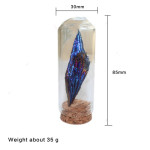 Natural Crystal Raw Stone Plating Landscape Decorative Vase