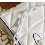 Bag Women's Bag New Spring Western Style Shoulder Bag Fashion Embroidery Thread Wide Shoulder Strap Rhombus Portable Messenger Bag