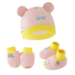 Newborn Hat Anti-grasping Gloves Booties Suit