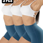 3 Pack Sports Bra For Women,Padded Strappy Sports Bra With Removable Cups Medium Support Workout Yoga Gym Bra