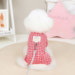 Pet Supplies Teddy Small Dog Plaid Four-legged Puppy Clothing