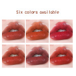 Long-lasting White Mirror Water Gloss Business Card Lip Glaze