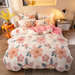 Four-piece Bedding With Velvet Sheets To Keep Warm Milk Velvet
