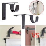 Pack Of 4 Single Hang Curtain Rod Holders Into Window Frame Curtain Rod Brackets