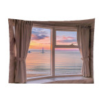 False Window Window Scenery Background Cloth