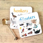 Bird Pun Coasters Fun Square Drink Coaster For Children Wooden And PVC Cup Mats Home Kitchen Decor