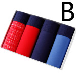 4pcs Set Boxer Shorts Soft For Men's Panties