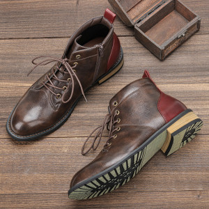 Vintage Fashion Men's Ankle Boots Short Boots