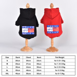 Hoodies Dog Clothes Winter For Small Medium Dog Hooded Shirt For Pet Puppy Costume French Sweaters Warm Fleece Christmas