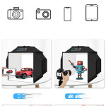 40cm Small Studio LED Folding Product Photo Light Box Simple Shooting Light