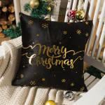 Christmas Pillow Cover Nordic Gilding Letters