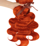 Real Hair Curtain Block Orange Europe And America