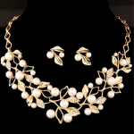 Europe And The United States Sell Hot Money Network Pearl Necklace Set Bridal Jewelry Set Wholesale 9093