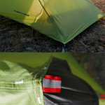 Silicon coated double tip single tip poleless tent rainproof