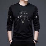 Men's Loose Casual Round Neck Long Sleeve Pullover Sweater