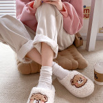 Non-slip Cute Indoor Home Dormitory Plush Couple Slippers