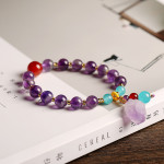 Natural Lavender Amethyst Original Stone Bracelet