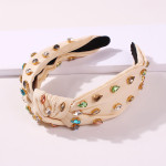 Fashion Stained Glass Drill Knot Headband Versatile Hair Accessories