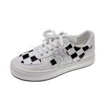 Retro Checkerboard High-top Platform Plaid Sneakers