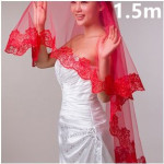 The bride wedding veil wedding wedding headdress accessories manufacturers 3 meters long white lace veil wholesale