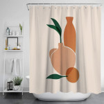 Waterproof And Mildew Proof Shower Digital Perforation-free Printed Bathroom Curtain