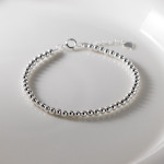 925 Sterling Silver Bracelet Full Light Bead Beads