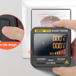 Digital Display Socket Electrical Ground Wire Tester Line Phase Test Plug Polarity Electroscope