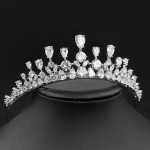 Korean High-end Zircon Crown Bridal Headwear