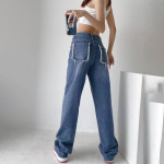 Women's High-waisted Straight Jeans