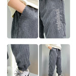 Boys' Casual Pants Thickened Plus Velvet Middle-aged Kids