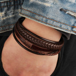 Wholesale Price Classic Genuine Leather Bracelet For Men 