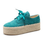 Women's round-toe lace-up casual shoes