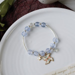 Women's Fashion Pearl And Crystal Beaded Bracelet