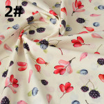 Soft Thin Skirt Plant Flower Pastoral Fabric Cotton